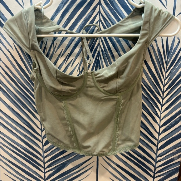 Garage Mesh Tie Back Bustier NWT XS - Picture 1 of 3